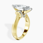 18kt Yellow Gold Delanie Side Cuff Lab Diamond Ring standing product image one