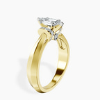 10kt Yellow Gold Delanie Side Cuff Lab Diamond Ring standing product image one