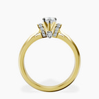 10kt Yellow Gold Delanie Side Cuff Lab Diamond Ring side right image one