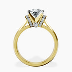 9ct Yellow Gold Delanie Side Cuff Lab Diamond Ring side right image one