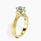 18kt Yellow Gold Delanie Side Cuff Lab Diamond Ring standing product image one