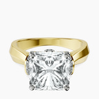18kt Yellow Gold Delanie Side Cuff Lab Diamond Ring front image