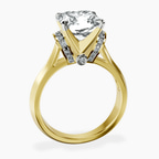 18kt Yellow Gold Delanie Side Cuff Lab Diamond Ring side right image one