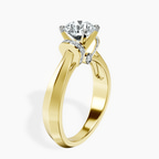10kt Yellow Gold Delanie Side Cuff Lab Diamond Ring standing product image one