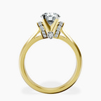 10kt Yellow Gold Delanie Side Cuff Lab Diamond Ring side right image one