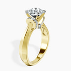 18ct Yellow Gold Delanie Side Cuff Lab Diamond Ring standing product image one