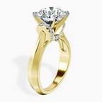 10kt Yellow Gold Delanie Side Cuff Lab Diamond Ring standing product image one