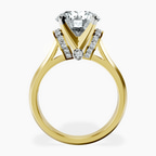 10kt Yellow Gold Delanie Side Cuff Lab Diamond Ring side right image one