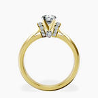 18kt Yellow Gold Delanie Side Cuff Lab Diamond Ring side right image one