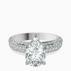 Platinum Amira Luxe Secret Double Halo Lab Diamond Ring front image
