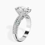 Platinum Amira Luxe Secret Double Halo Lab Diamond Ring standing product image one