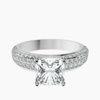 Platinum Amira Luxe Secret Double Halo Lab Diamond Ring front image