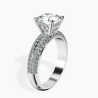 Platinum Amira Luxe Secret Double Halo Lab Diamond Ring standing product image one