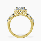2.59 ct. pear Vionna Round Halo Ring in 18kt yellow gold side right image one