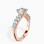 1.02 ct. cushion Selena Gomez Engagement Ring in 14kt rose gold standing product image one