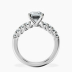 Platinum Selena Gomez Entwined Prongs Lab Diamond Ring side right image one