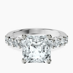 Platinum Cassidy Entwined Prongs Lab Diamond Ring front image