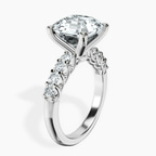 Platinum Cassidy Entwined Prongs Lab Diamond Ring standing product image one