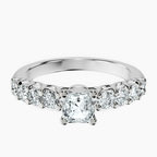 Platinum Cassidy Entwined Prongs Lab Diamond Ring front image