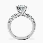 Platinum Cassidy Entwined Prongs Lab Diamond Ring side right image one