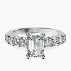 Platinum Cassidy Entwined Prongs Lab Diamond Ring front image