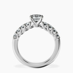 Platinum Cassidy Entwined Prongs Lab Diamond Ring side right image one