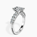 Platinum Selena Gomez Entwined Prongs Lab Diamond Ring standing product image one