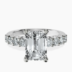 Platinum Cassidy Entwined Prongs Lab Diamond Ring front image