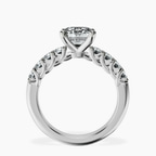 Platinum Cassidy Entwined Prongs Lab Diamond Ring side right image one
