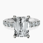Platinum Cassidy Entwined Prongs Lab Diamond Ring front image