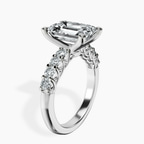 Platinum Cassidy Entwined Prongs Lab Diamond Ring standing product image one