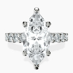 Platinum Cassidy Entwined Prongs Lab Diamond Ring front image