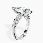 Platinum Cassidy Entwined Prongs Lab Diamond Ring standing product image one
