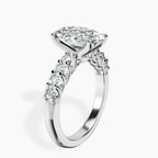 2.99 ct. oval Selena Gomez Engagement Ring in 10kt white gold standing product image one