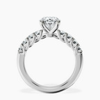 2.99 ct. oval Selena Gomez Engagement Ring in 10kt white gold side right image one