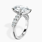 Platinum Cassidy Entwined Prongs Lab Diamond Ring standing product image one
