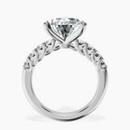 Platinum Cassidy Entwined Prongs Lab Diamond Ring side right image one