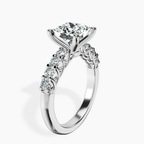 Platinum Selena Gomez Entwined Prongs Lab Diamond Ring standing product image one