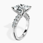 Platinum Cassidy Entwined Prongs Lab Diamond Ring standing product image one