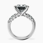 Platinum Cassidy Entwined Prongs Lab Diamond Ring side right image one