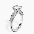 10kt White Gold Selena Gomez Entwined Prongs Lab Diamond Ring standing product image one
