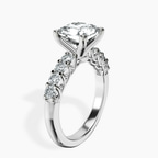 Platinum Cassidy Entwined Prongs Lab Diamond Ring standing product image one