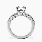 Platinum Cassidy Entwined Prongs Lab Diamond Ring side right image one