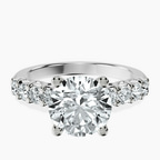 Platinum Cassidy Entwined Prongs Lab Diamond Ring front image