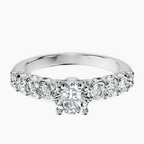 Platinum Cassidy Entwined Prongs Lab Diamond Ring front image