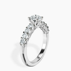 Platinum Cassidy Entwined Prongs Lab Diamond Ring standing product image one