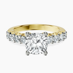 14kt Yellow Gold Selena Gomez Entwined Prongs Lab Diamond Ring front image