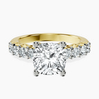 10kt Yellow Gold Cassidy Entwined Prongs Lab Diamond Ring front image