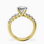 10kt Yellow Gold Cassidy Entwined Prongs Lab Diamond Ring side right image one