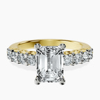 14kt Yellow Gold Selena Gomez Entwined Prongs Lab Diamond Ring front image